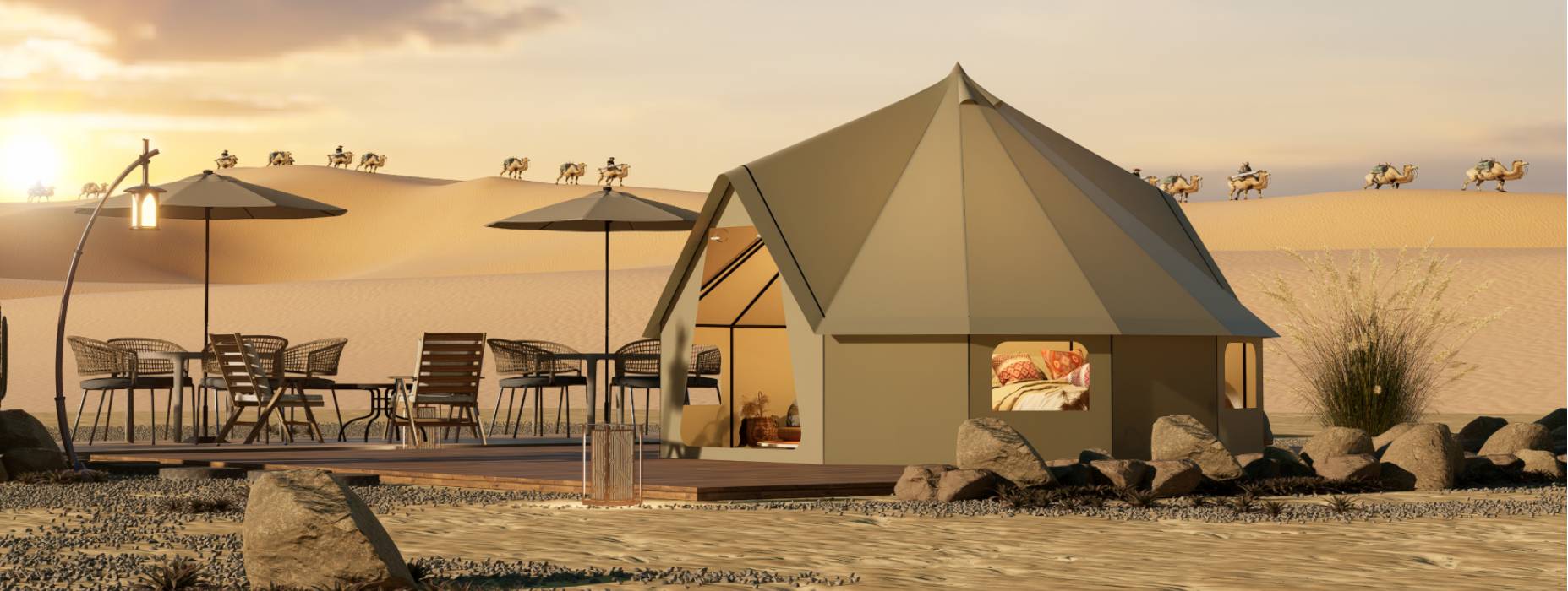 岗巴县露营酒店帐篷产品